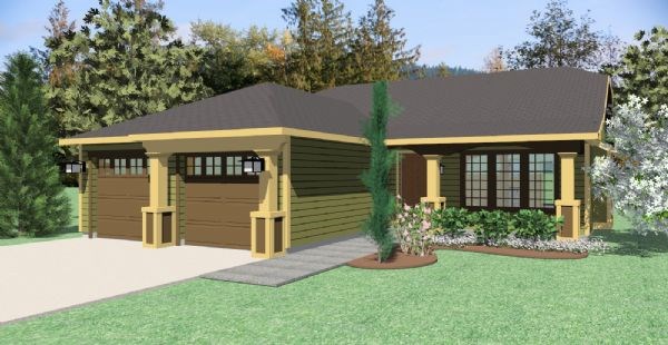 Elevation A Yukon Rancher from Sullivan Homes