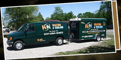 Logo for K & K HEATING & COOLING