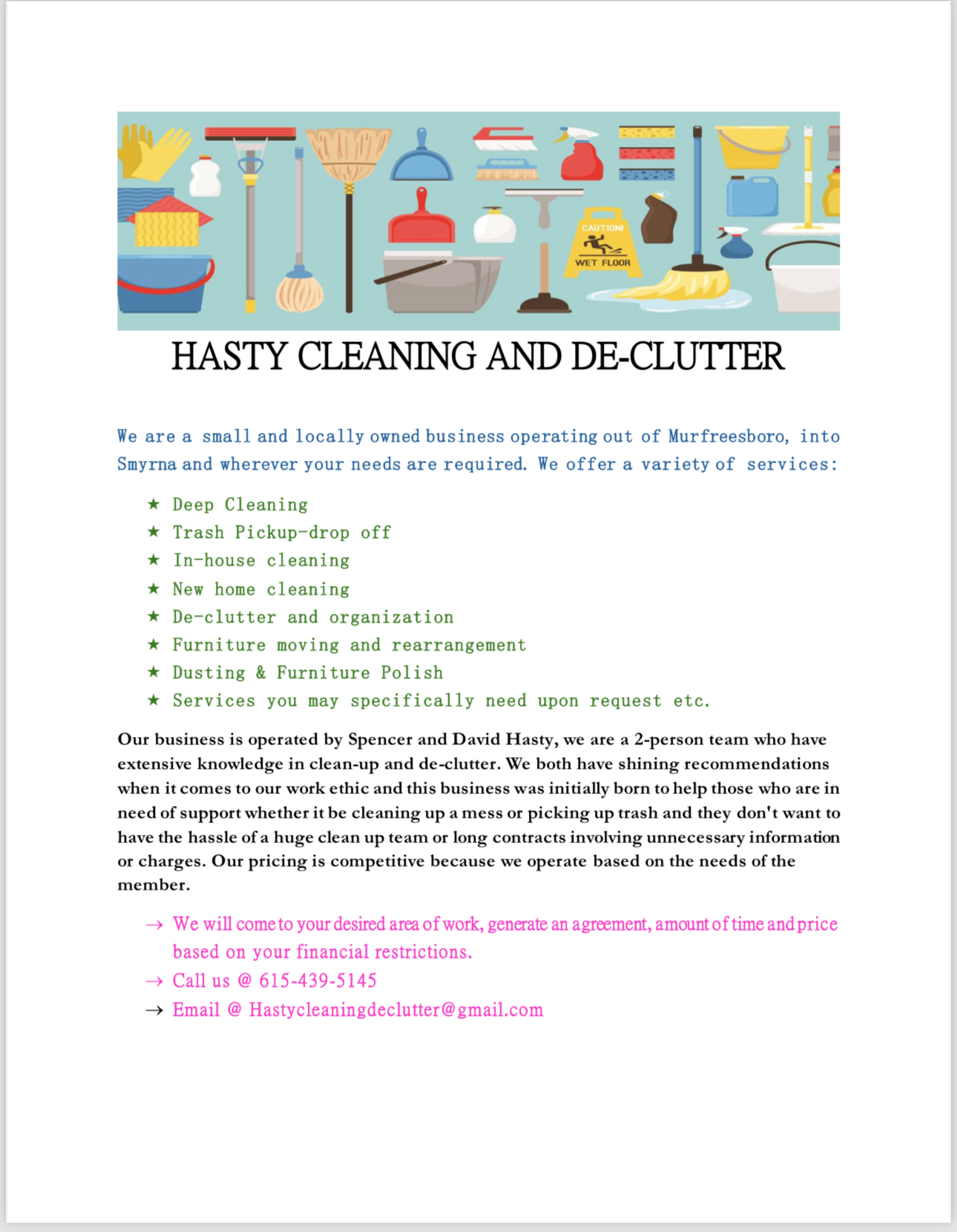 Avatar for Hasty Cleaning and Declutter