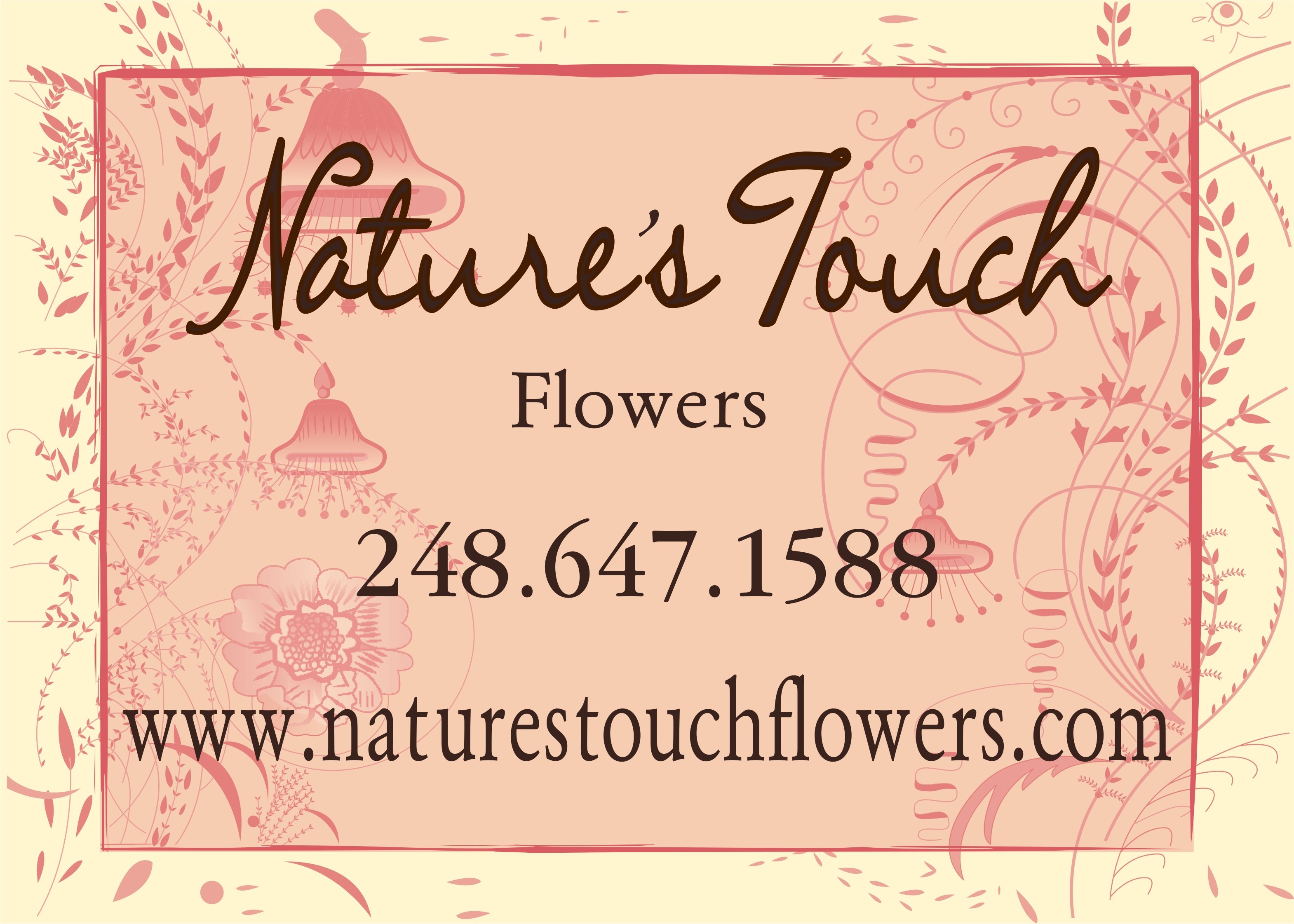 NATURE'S TOUCH FLOWERS logo