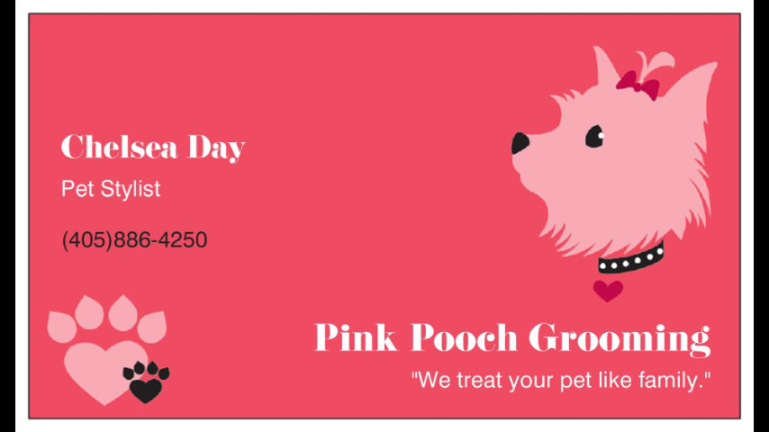 Logo for Pink Pooch Grooming