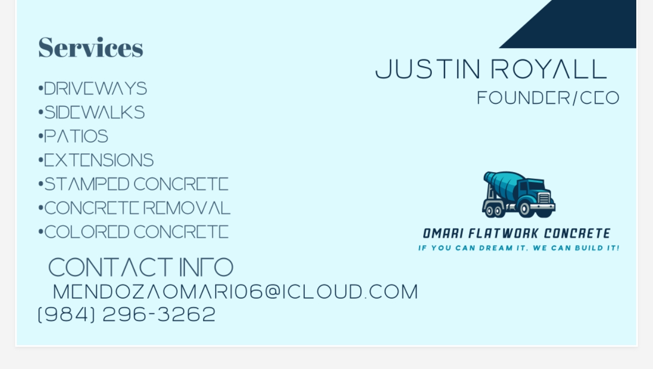 Avatar for Omari flatwork 