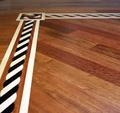 Hardwood Insets & on-site Refinishing