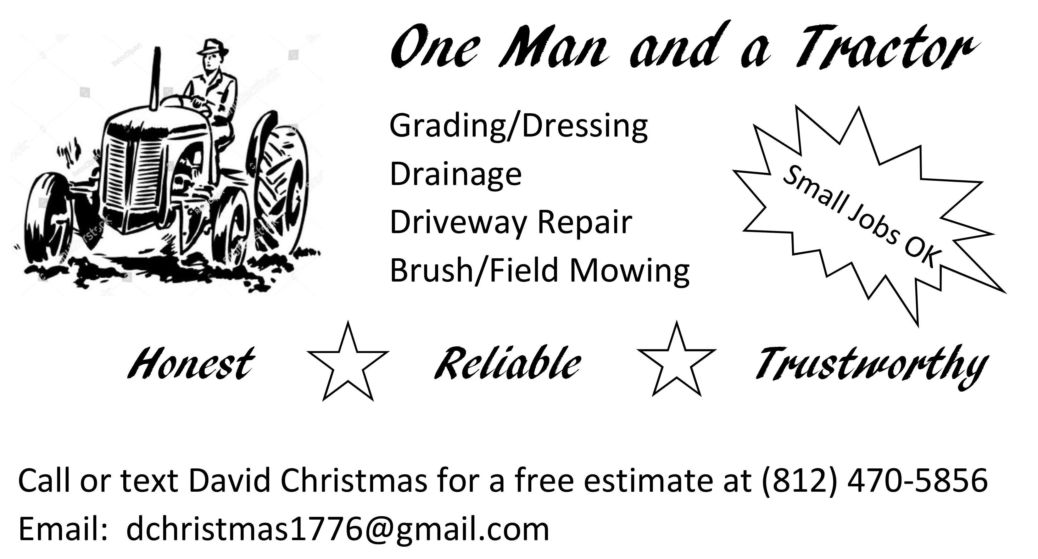 Avatar for One Man and a Tractor