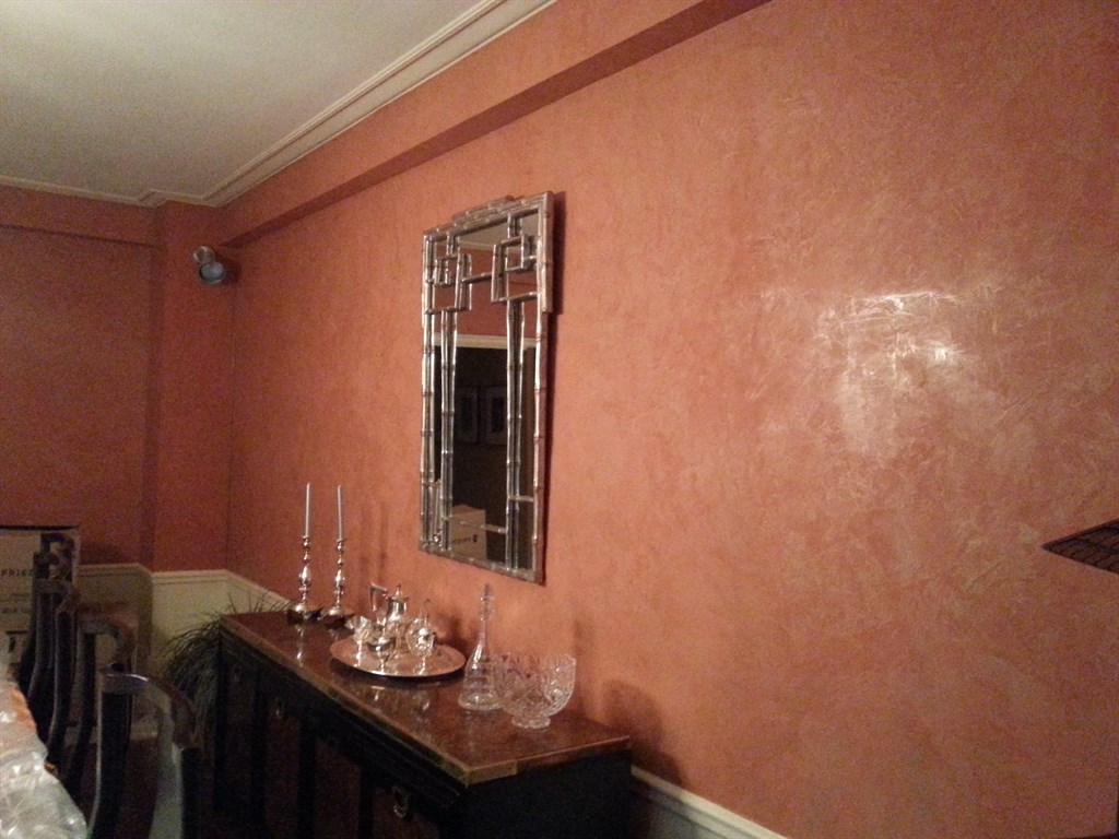 Custom Venetian plaster.
