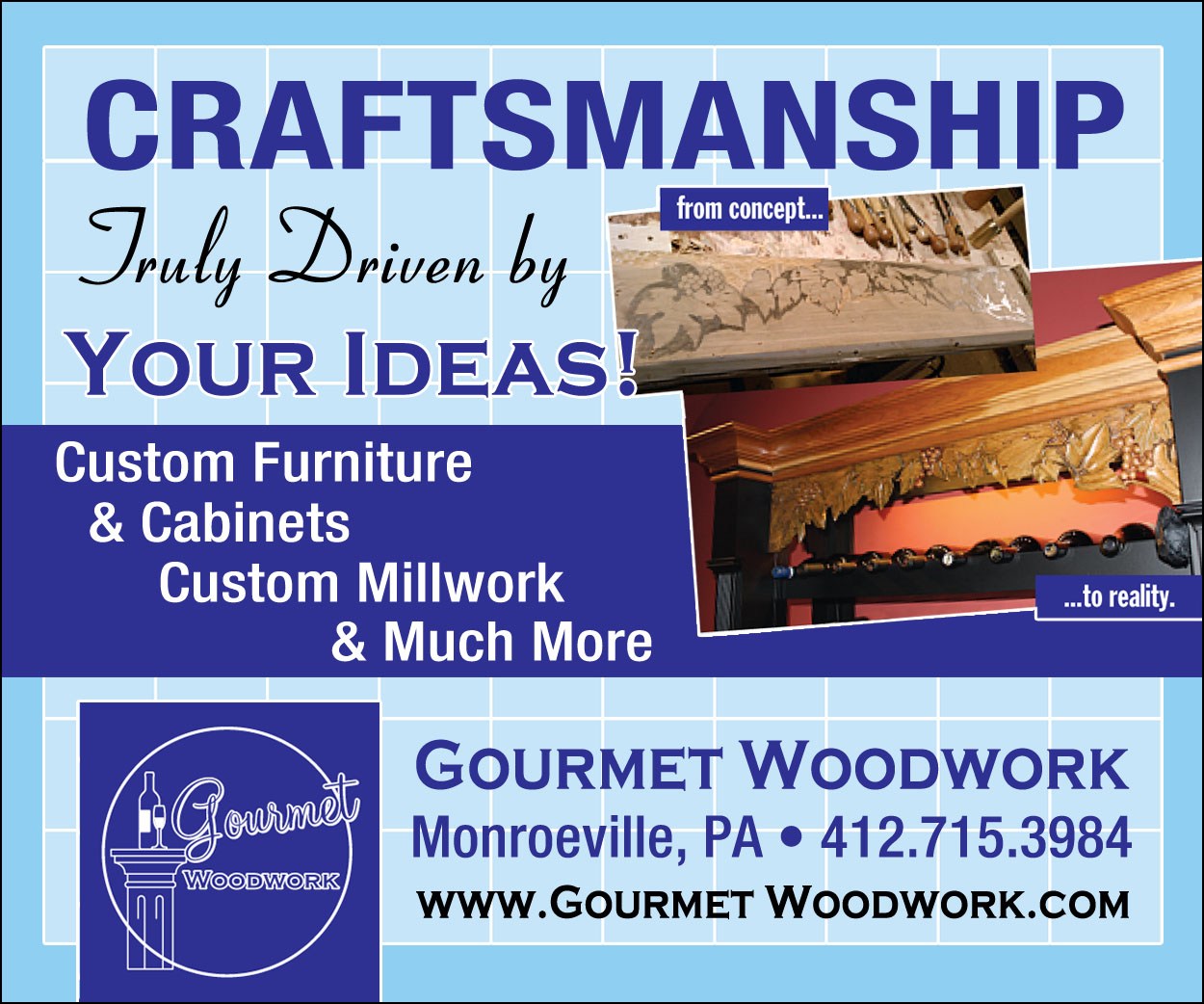 Logo for Gourmet Woodwork