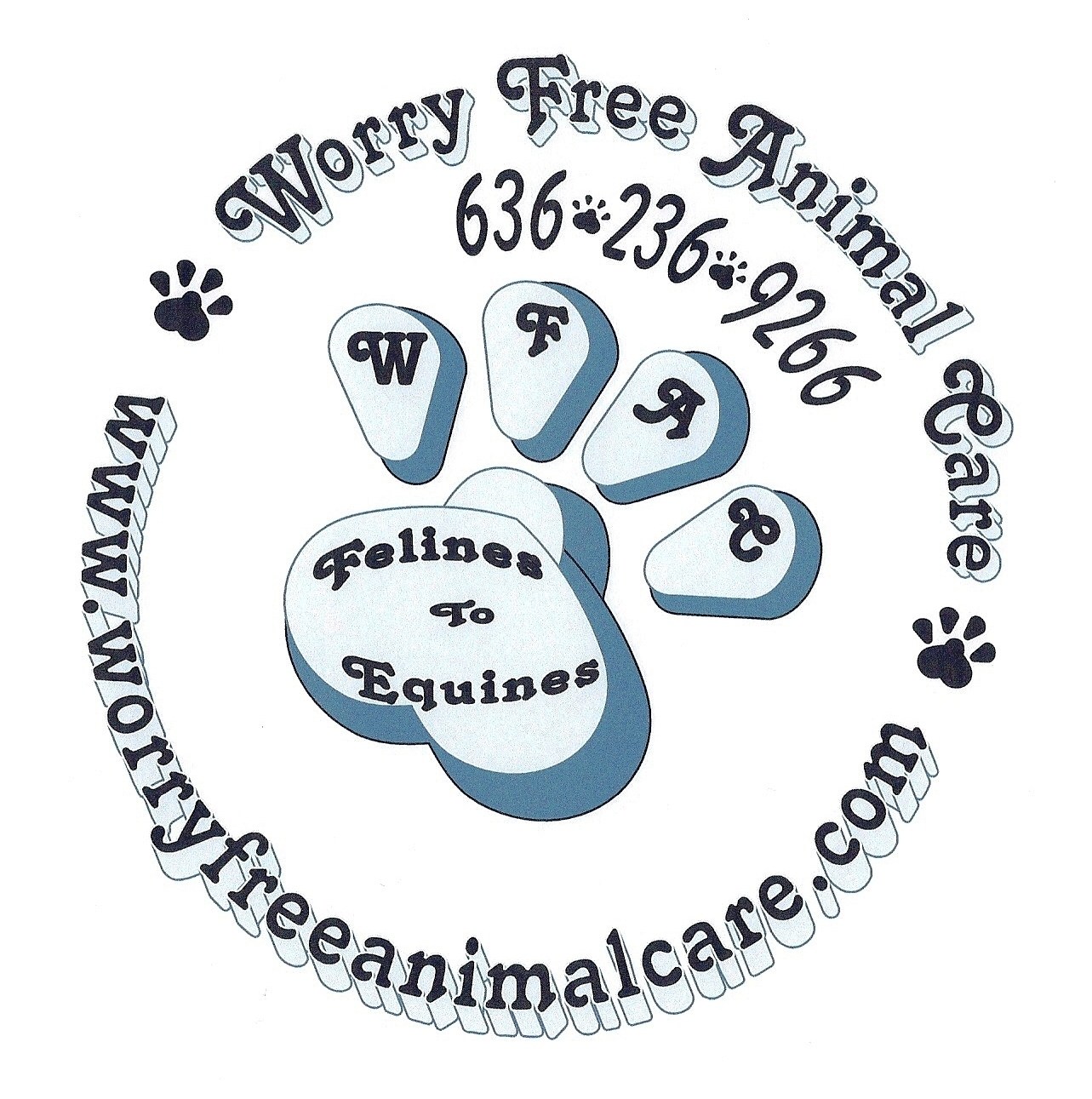 Logo for Worry Free Animal Care