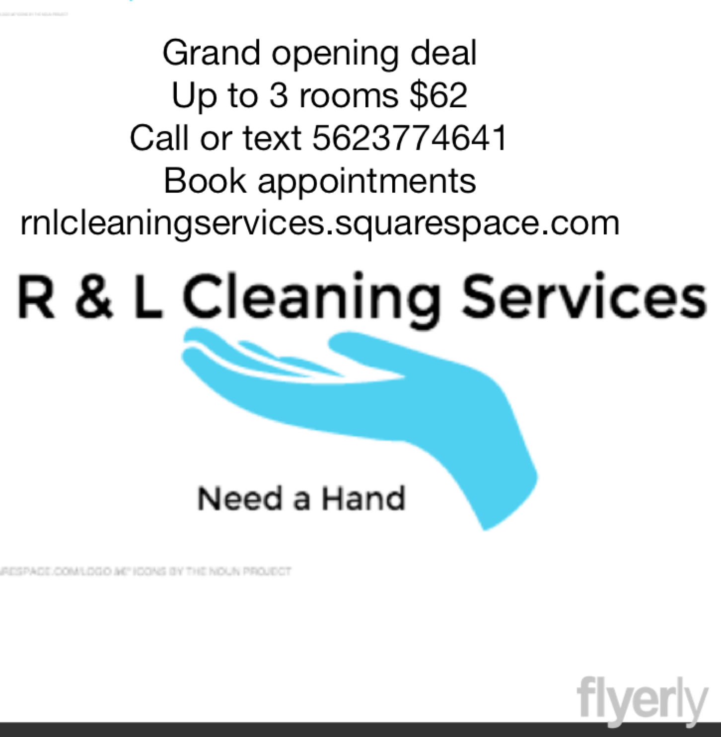 R & L cleaning services logo