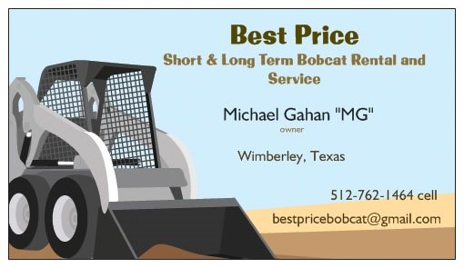BEST PRICE Bobcat/Skidsteer Rental / Service logo
