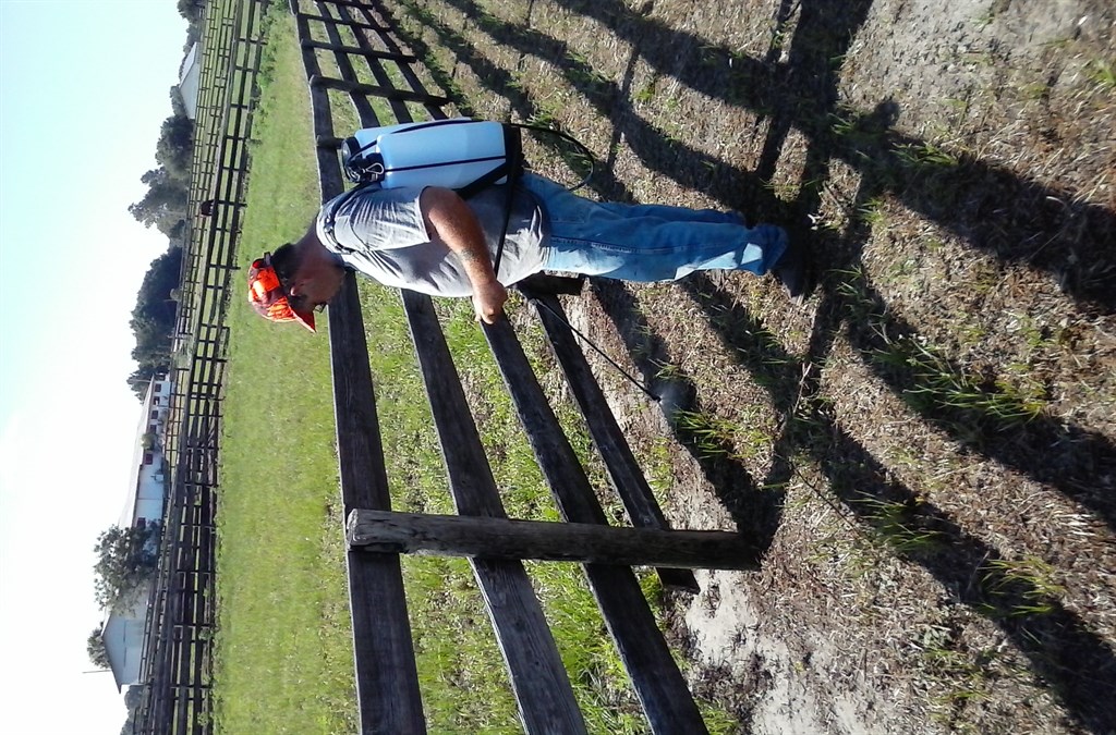 Spraying fence line's