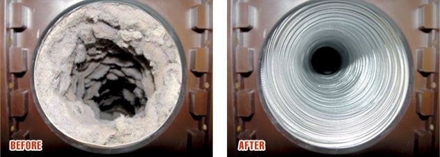Dryer Vent Before/After