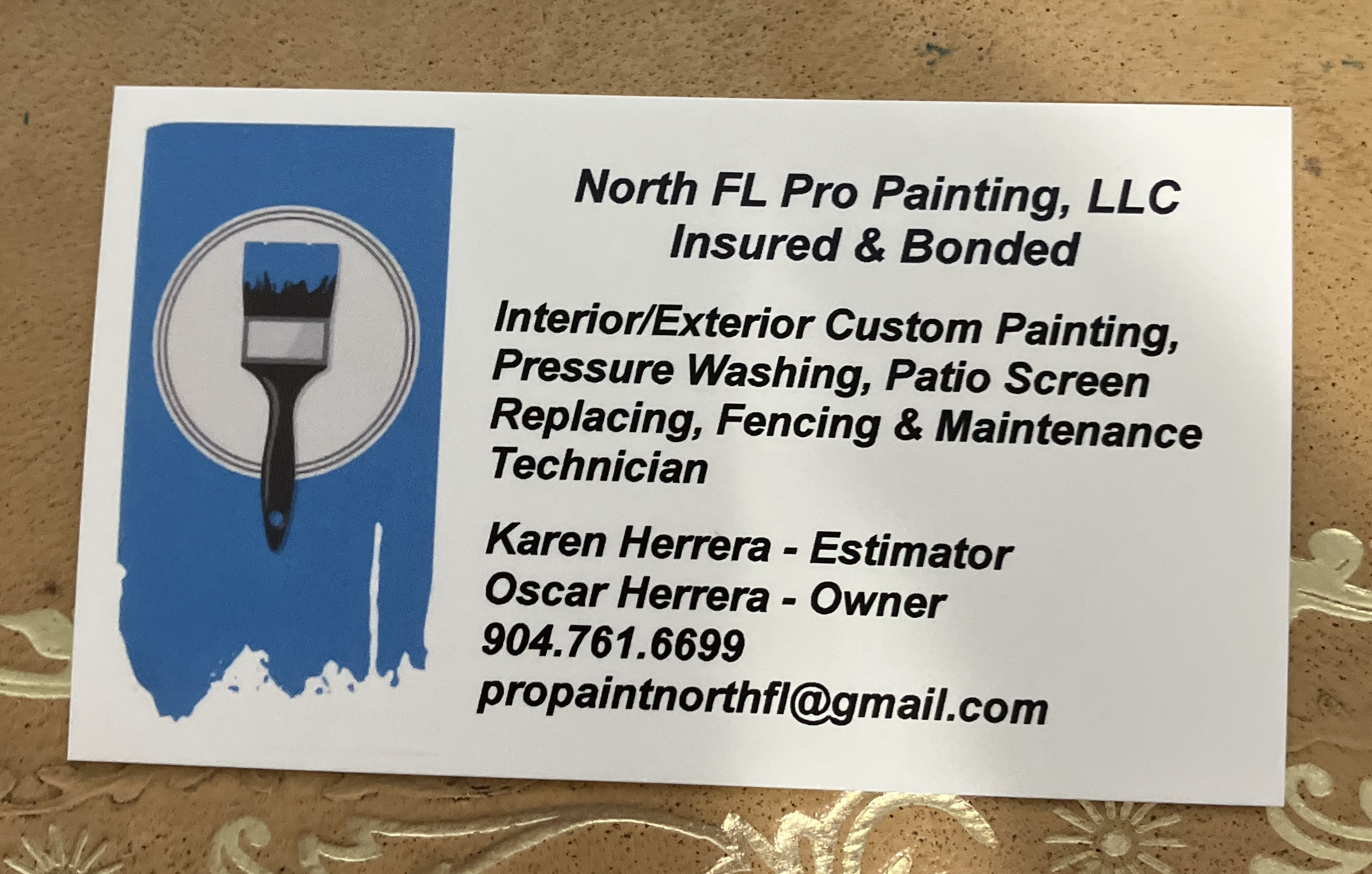 Logo for North FL Pro Painting, LLC