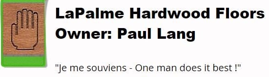 Logo for LaPalme Hardwood Floors