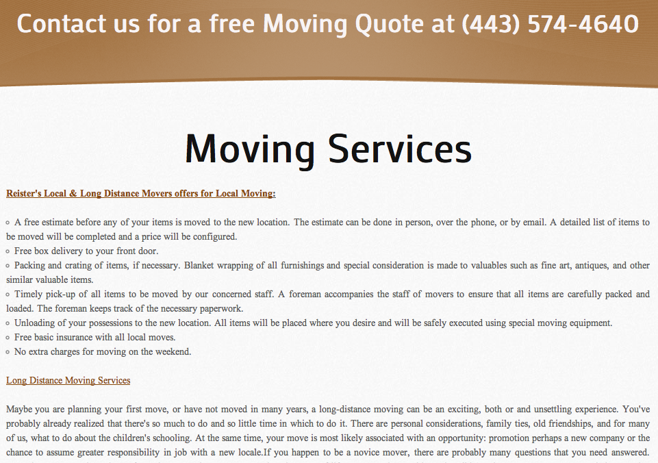 Avatar for Reister's Local & Long Distance Movers