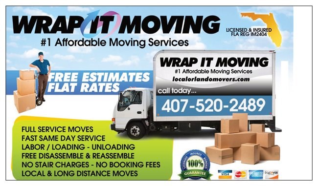 Logo for WRAP IT MOVING & DELIVERY