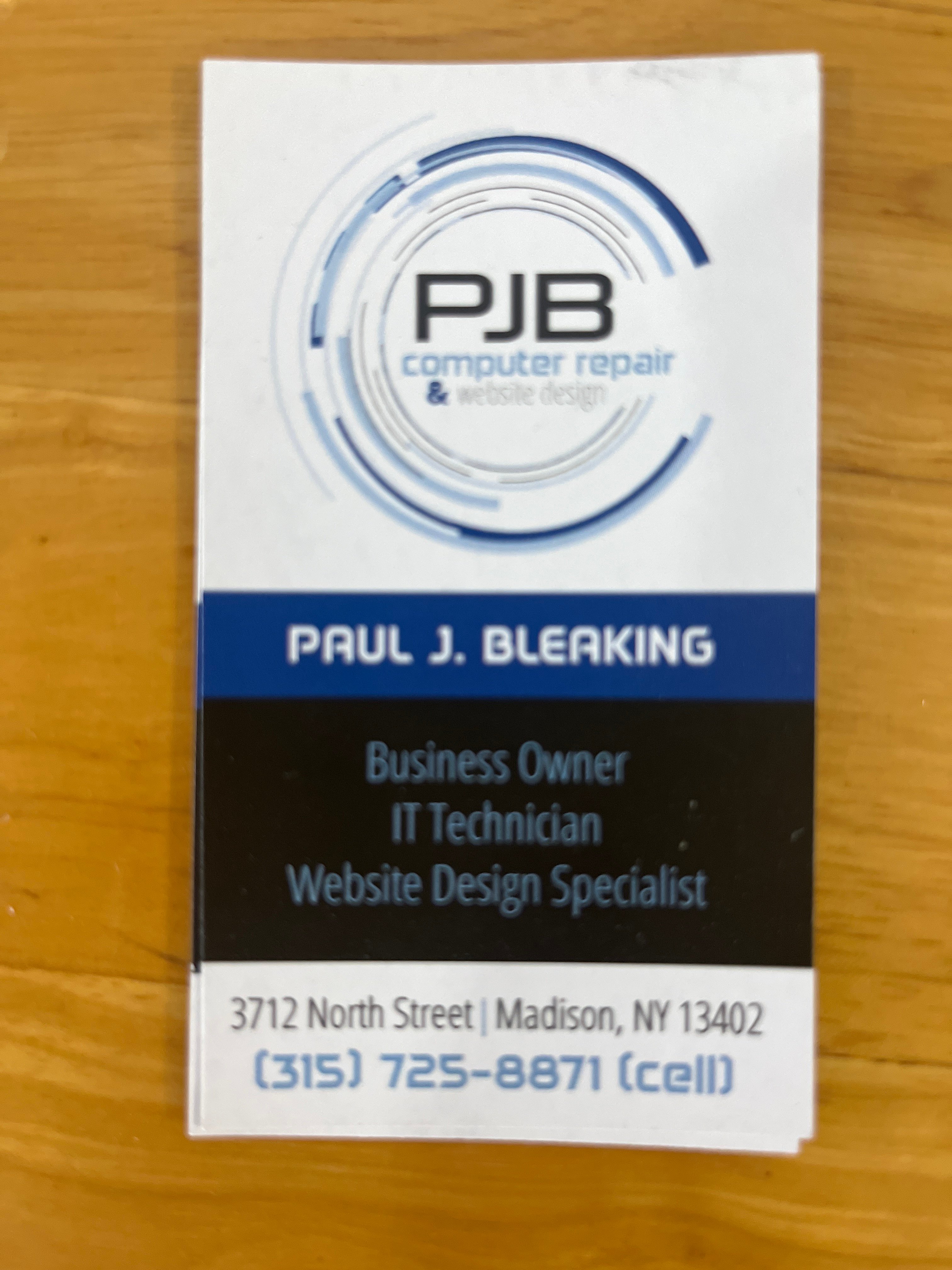 Avatar for PJB Computer Repair and website design 