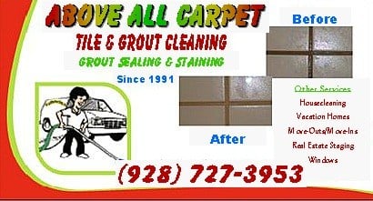 Avatar for ABOVE ALL CARPET, TILE, GROUT and HOUSE CLEANING