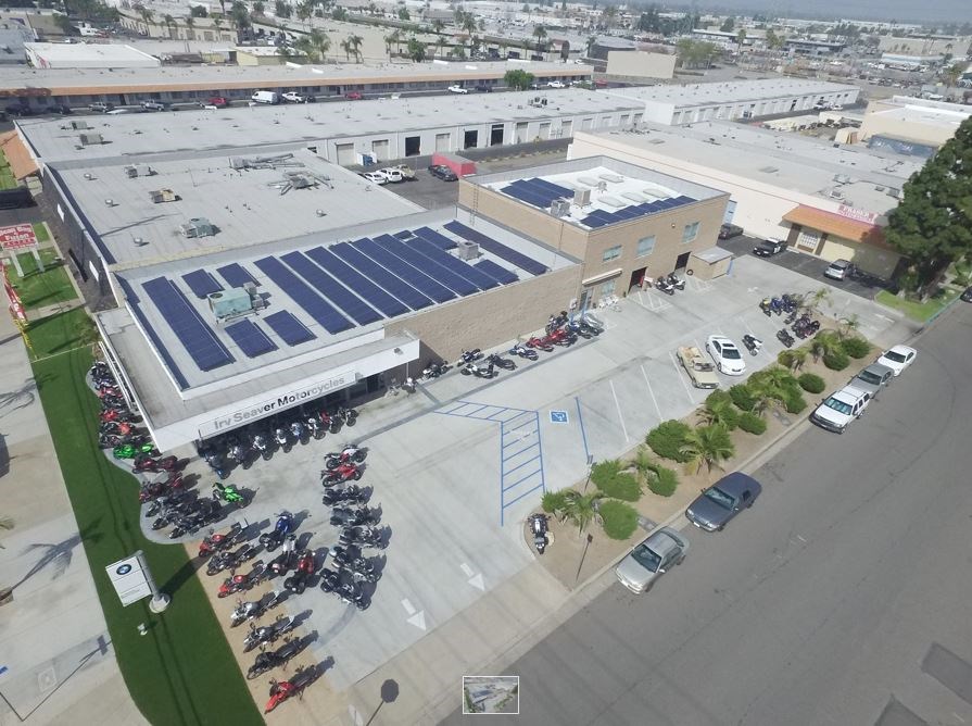 Irv Seaver BMW, Roof Mount Commercial Solar Panels, Orange CA