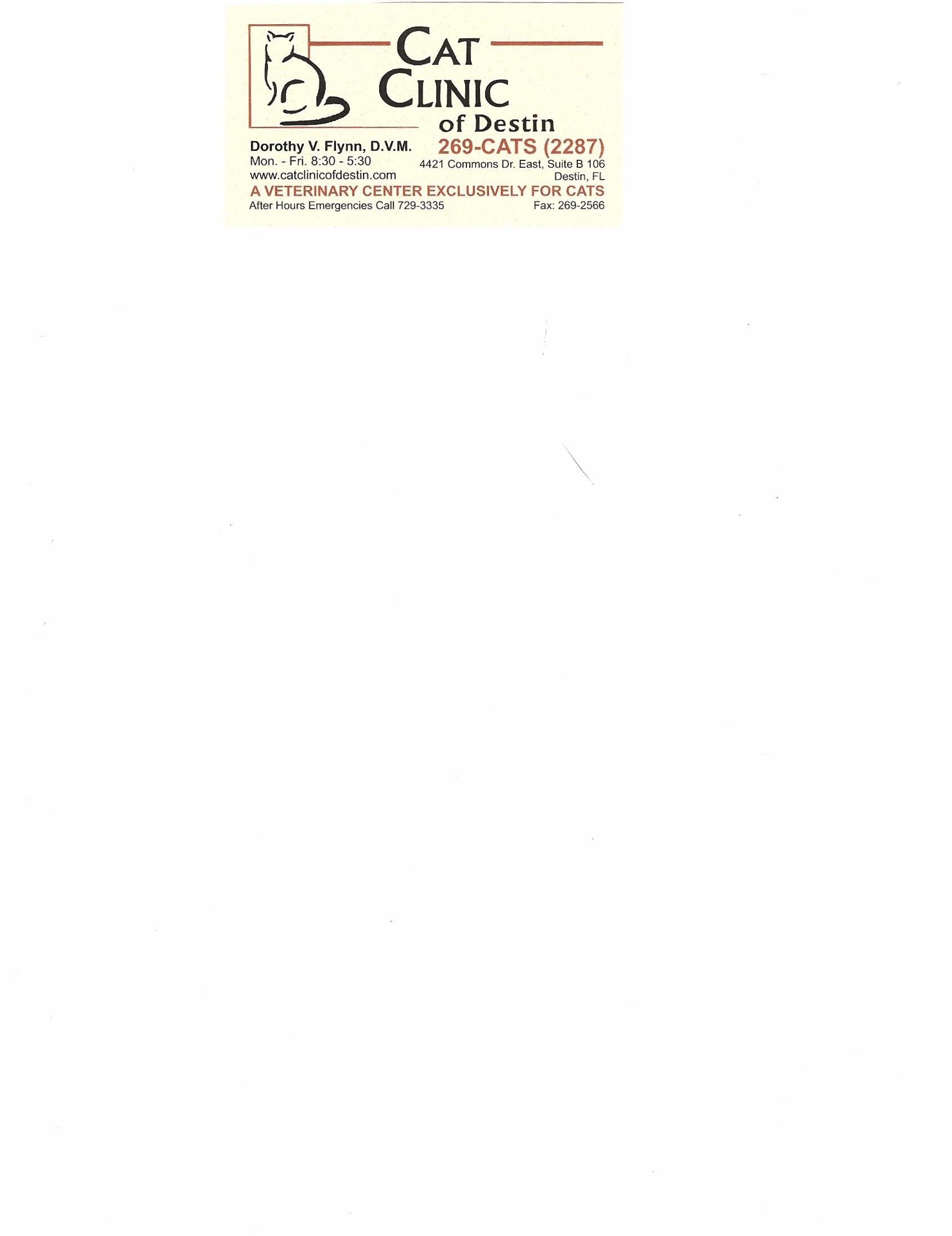 Logo for Cat Clinic Of Destin