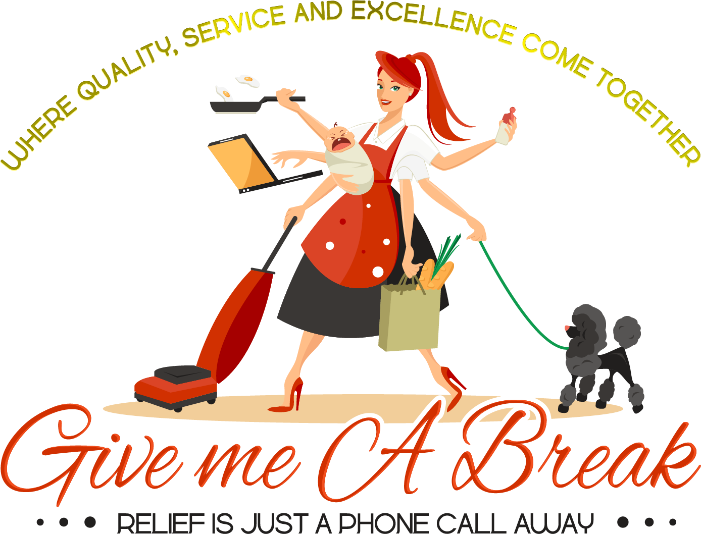 Give Me A Break Maid Service logo