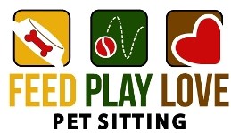 Logo for Feed Play Love Pet Sitting