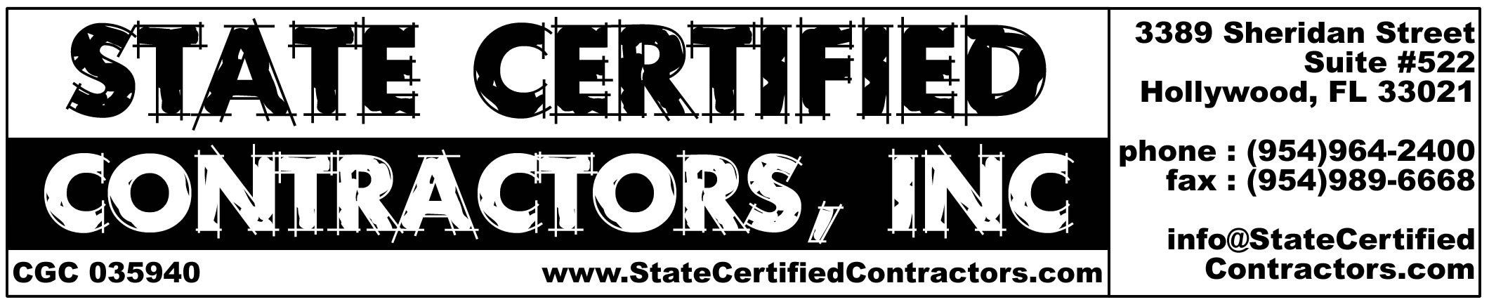 Logo for State Certified Contractors