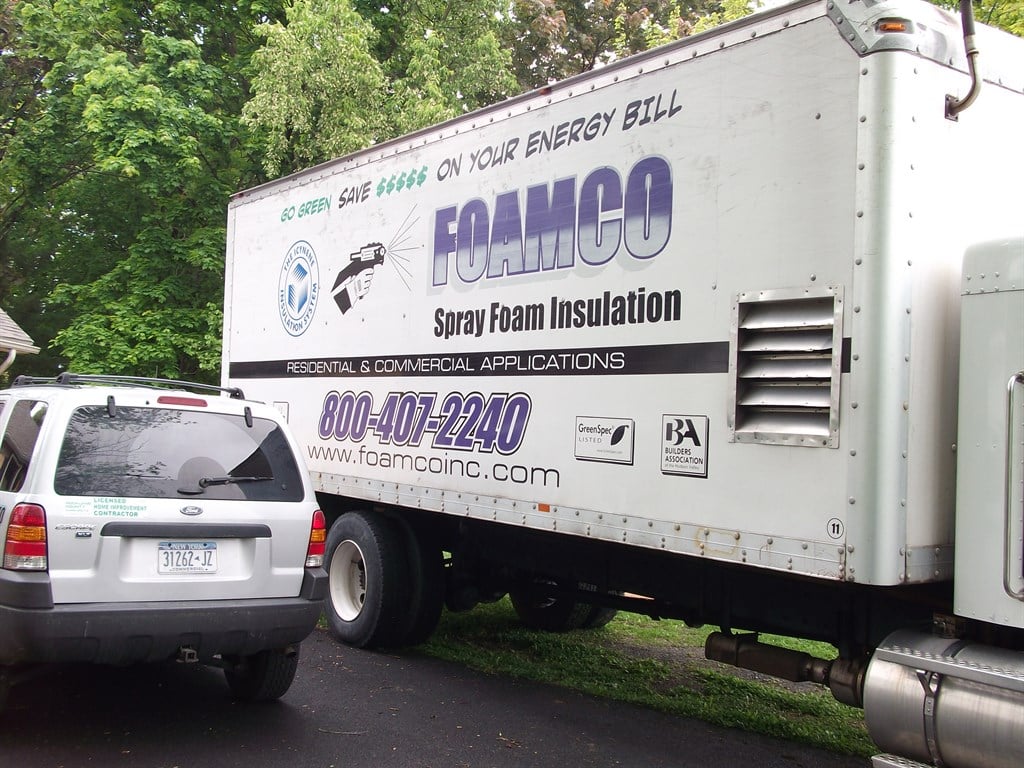 One of our foam rigs