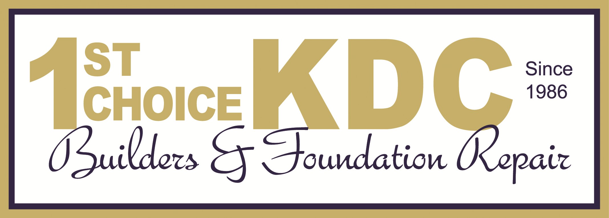 Logo for 1st KDC Builders & Foundation Repair