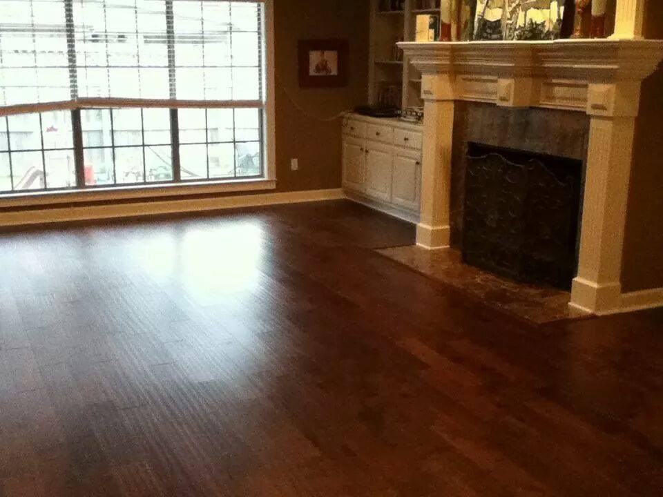 Hand scraped wood flooring