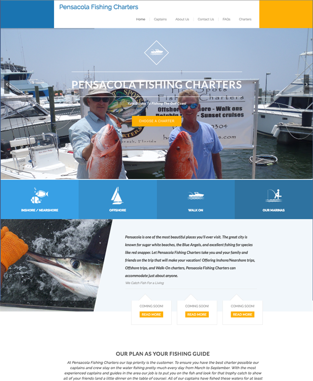 Fishing Charter Website