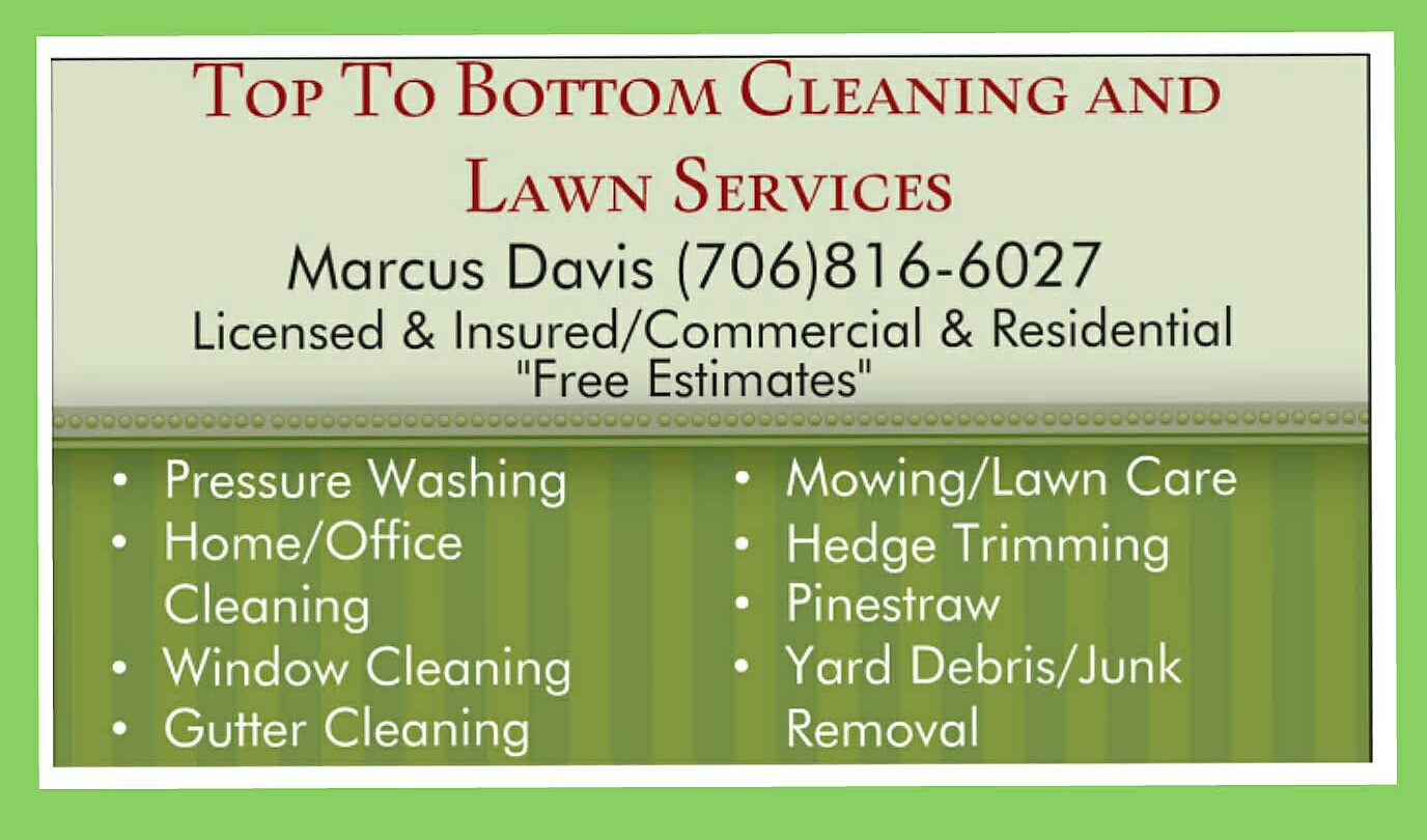 Logo for Top to Bottom Cleaning and Lawn Services