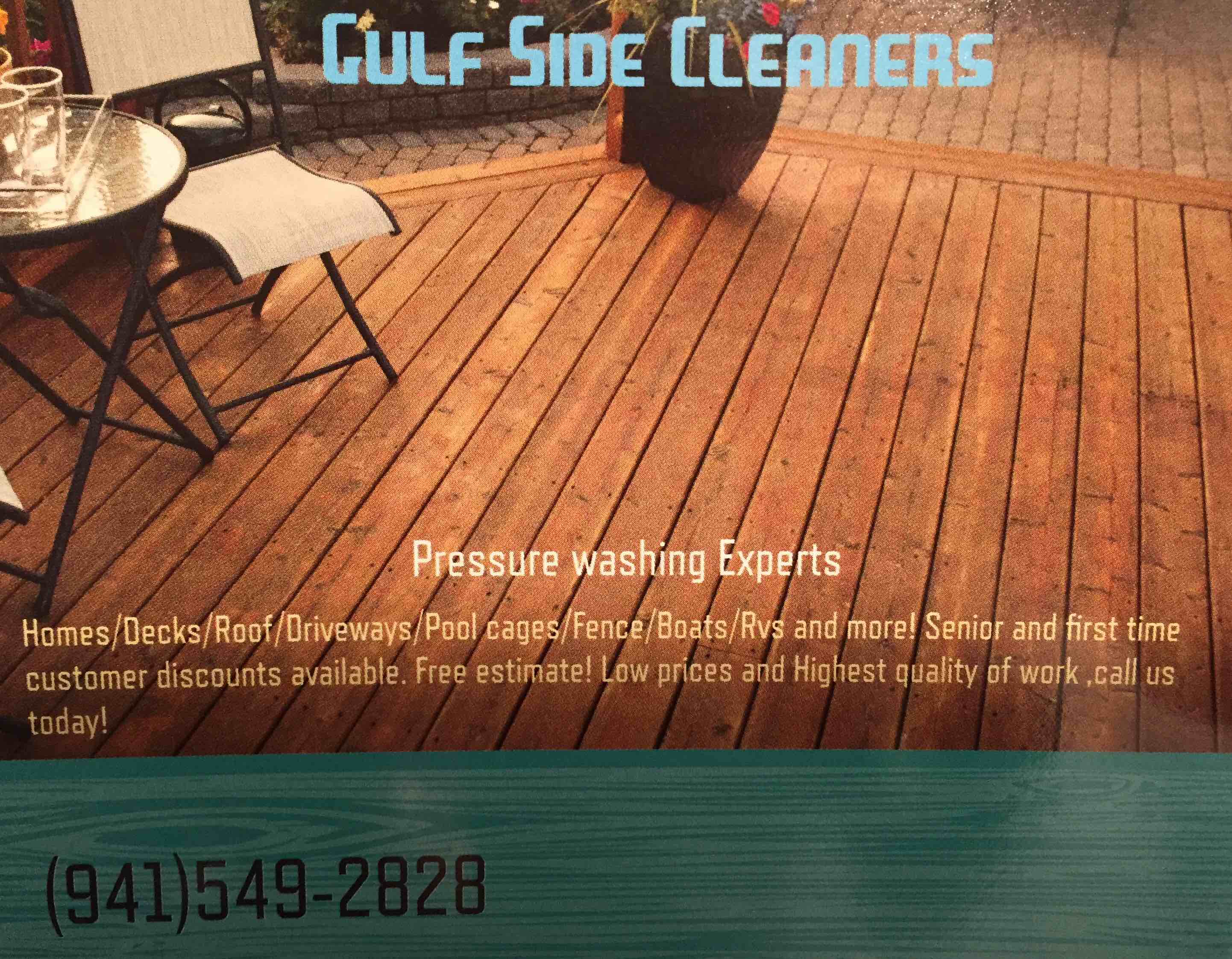 Gulf side cleaners logo
