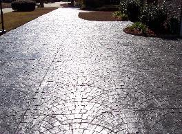 European Fan Stamped Driveway
