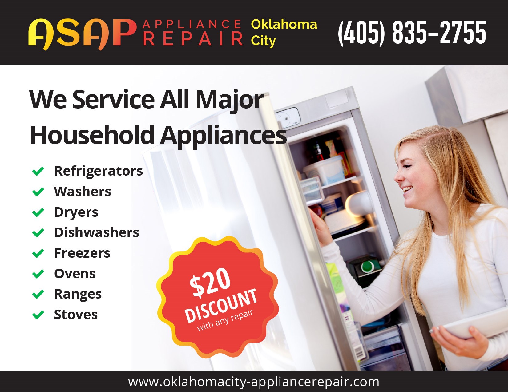 ASAP Appliance Repair of Oklahoma City logo