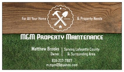 M&M Property Maintenance logo