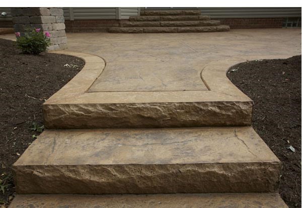 Stamped Steps with Form Liners