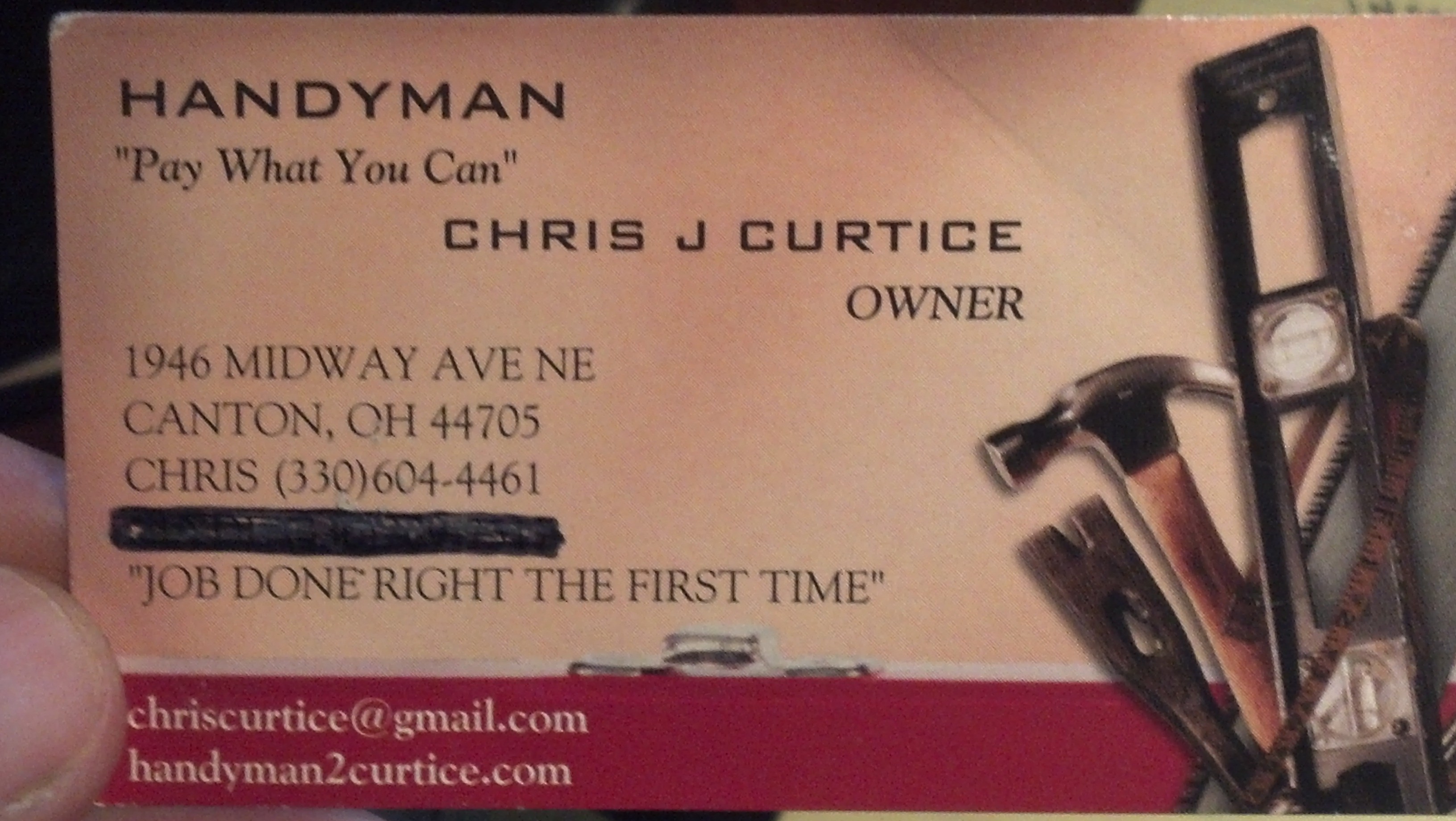 Handyman Pay What You Can logo