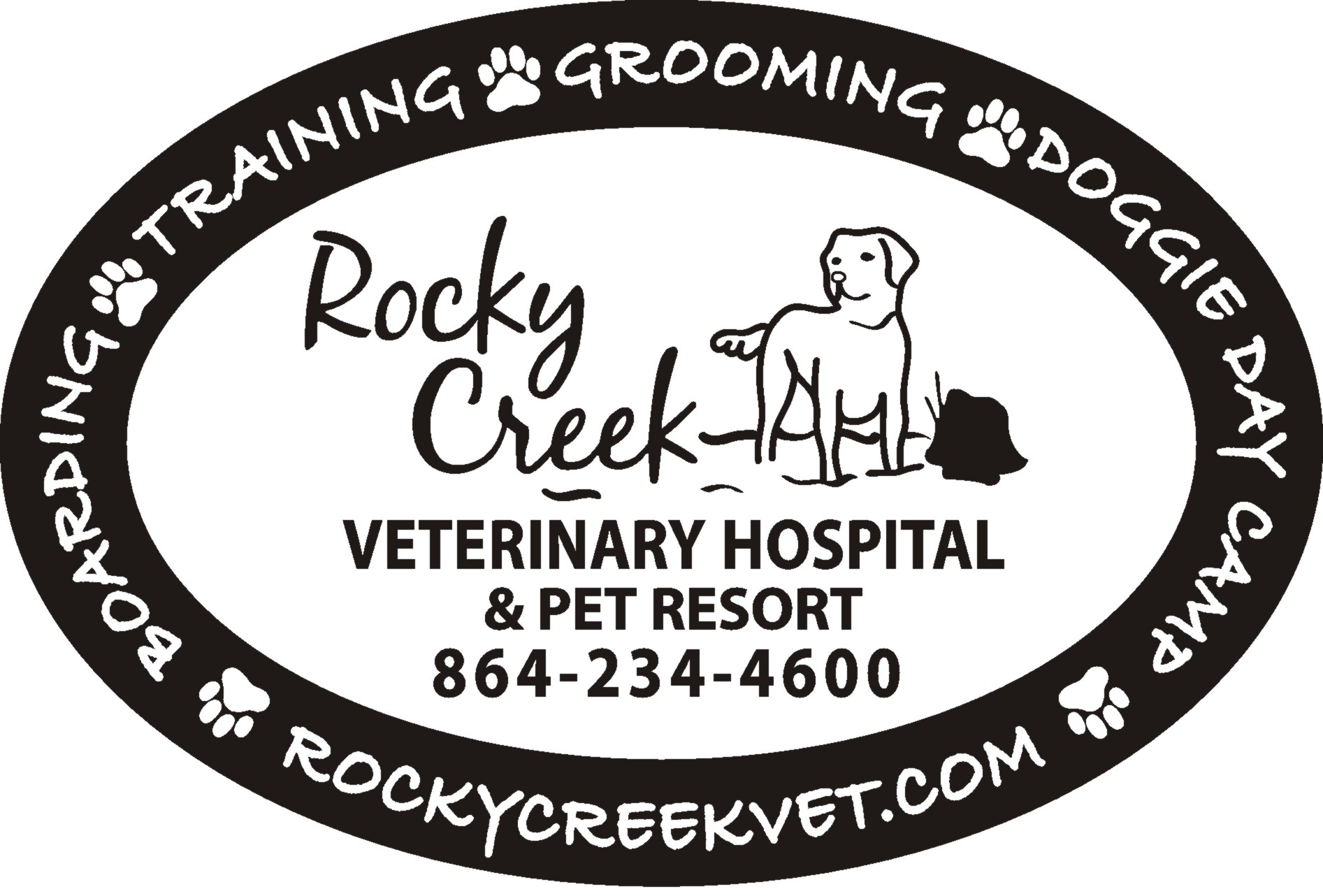 Logo for Rocky Creek Veterinary Hospital & Pet Resort