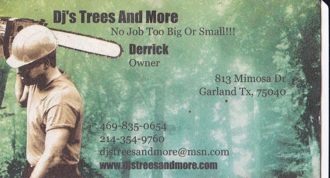 Dj's Trees And More logo