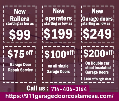 Logo for 911 Garage Door Costa Mesa
