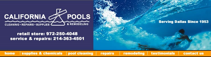 Logo for CALIFORNIA POOLS