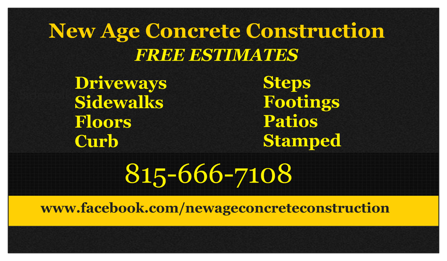 New Age Concrete Construction logo