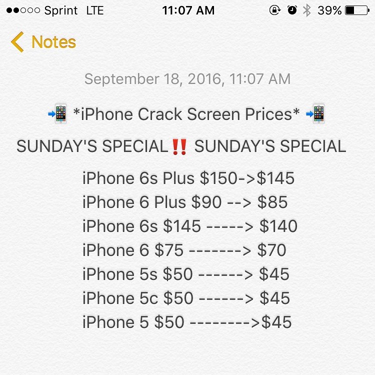 Prices