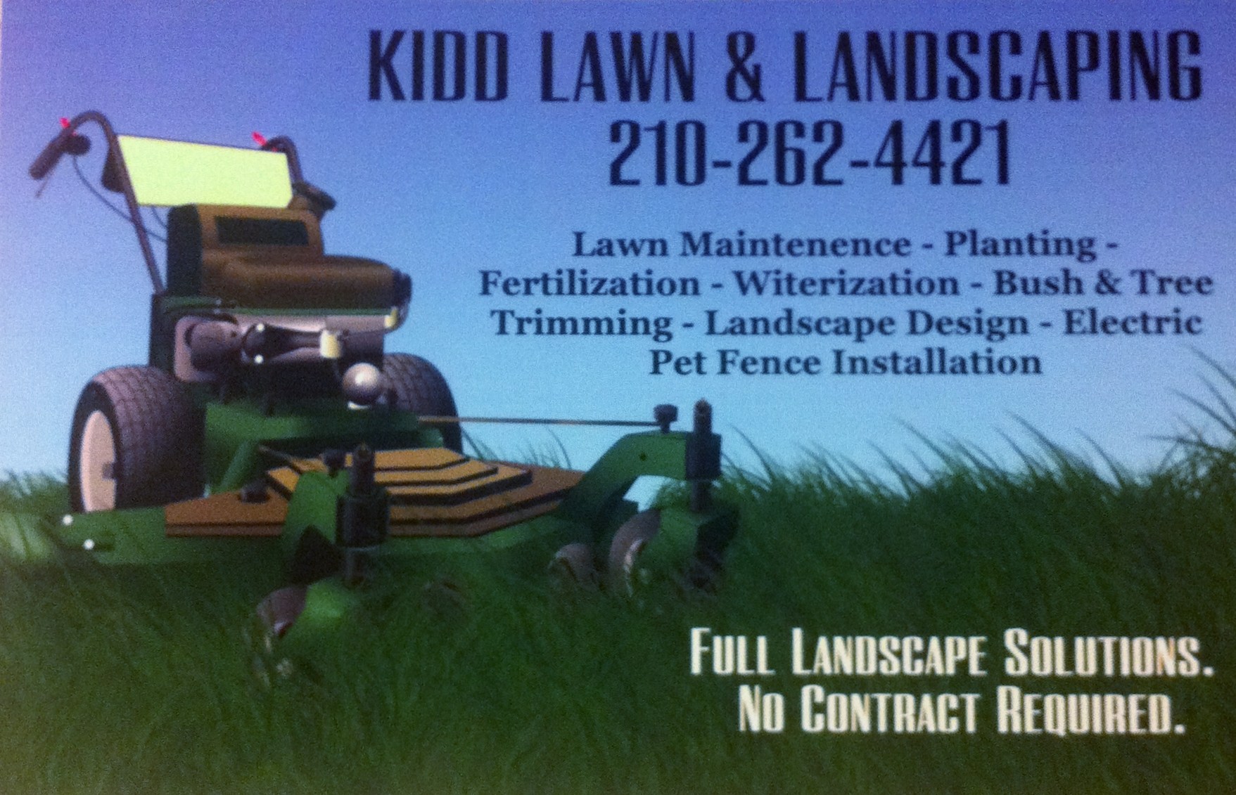 Kidd Lawn & Landscaping logo