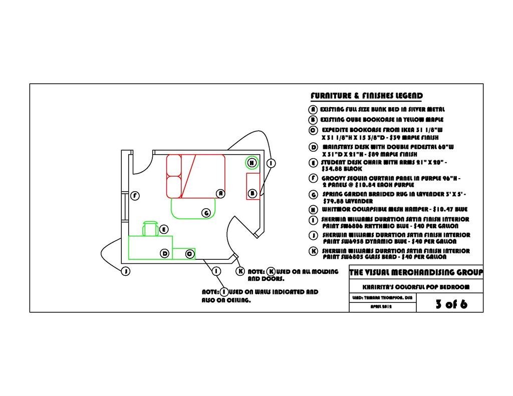 Color Pop Bedroom plan