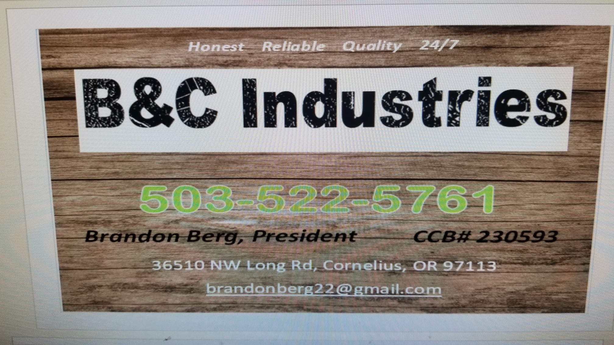 B&C Industries logo