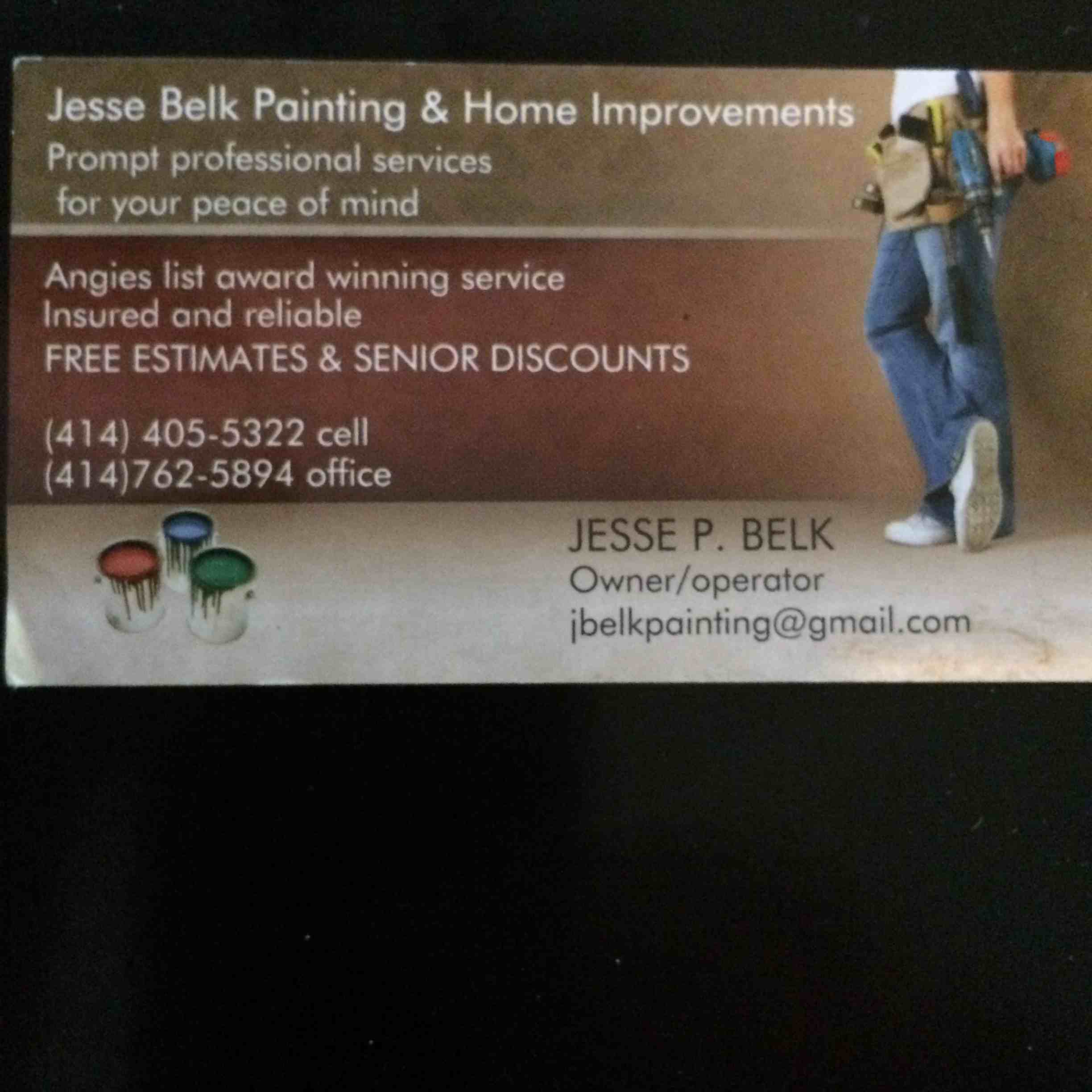 Logo for Jesse Belk Painting and Home Remodeling