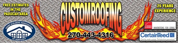 Logo for Custom Roofing