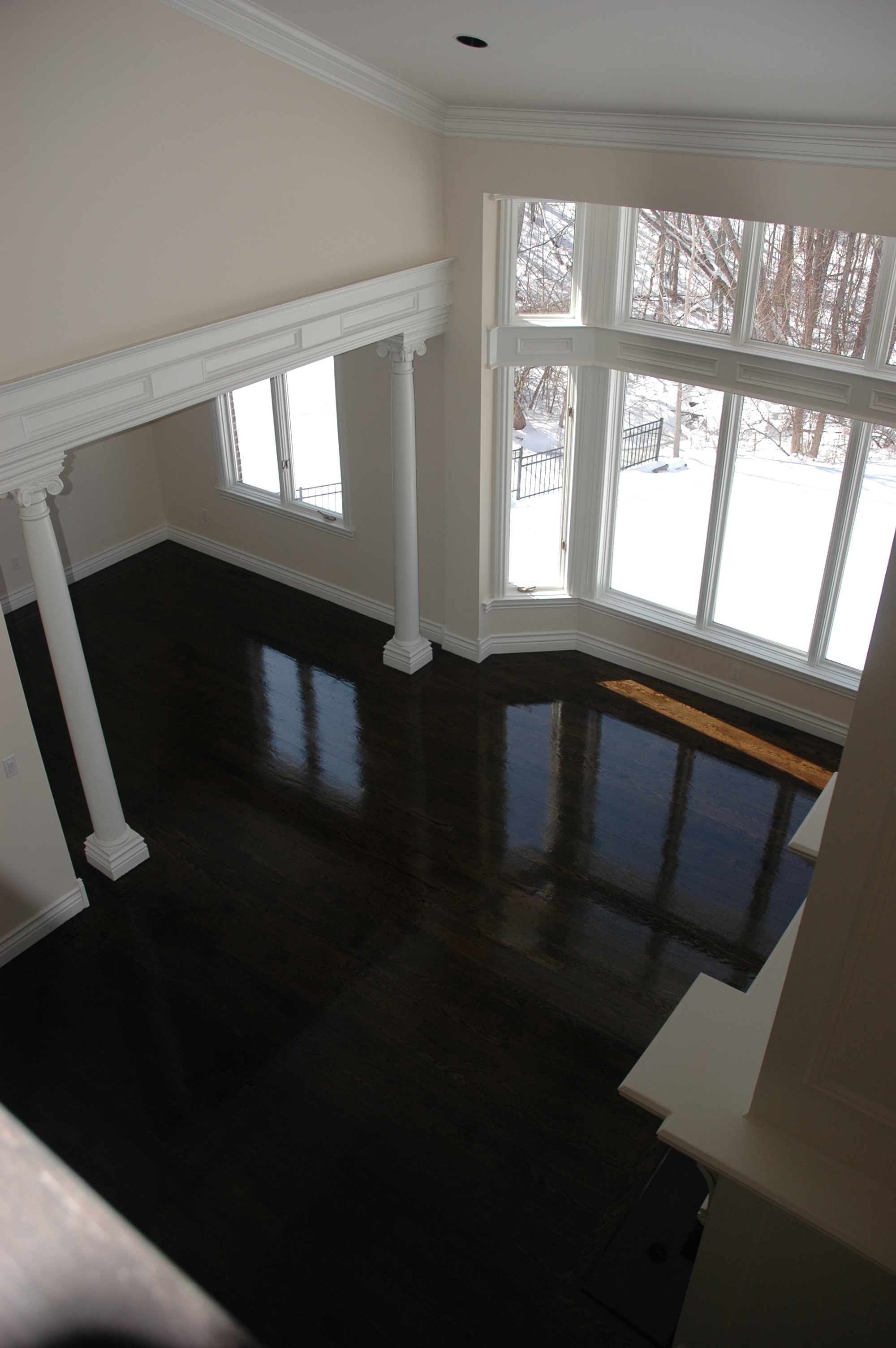 Dark stain with oil based finish