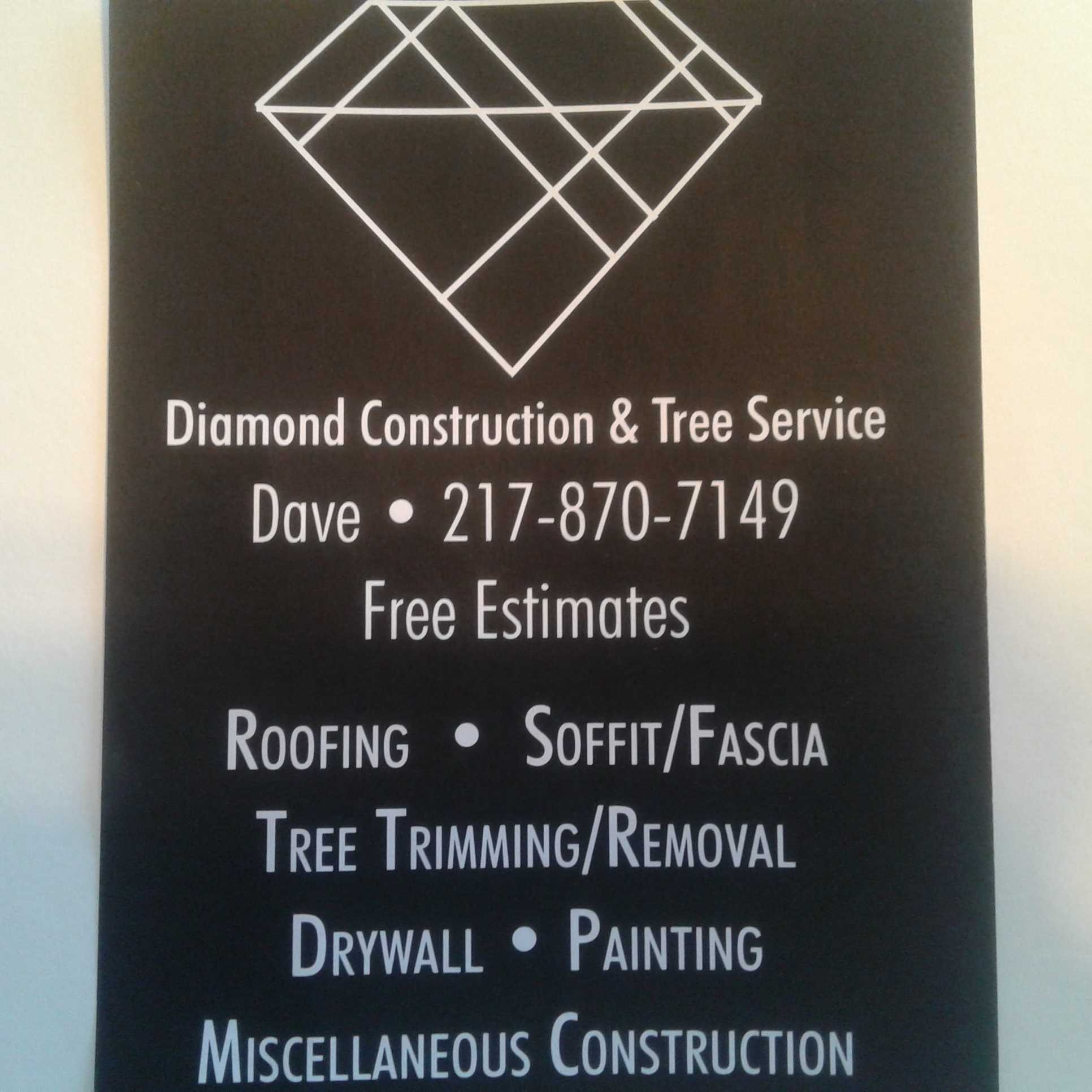 Diamond construction and tree service  logo